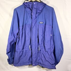 Patagonia Womens Medium Blue Mesh Lined Hooded Cold Weather Full Zip Jacket